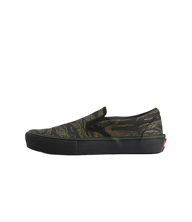 VANS MENS SKATE SLIP ON SHOES FA25 (9L7) TIGER CAMO GREEN/BLACK
