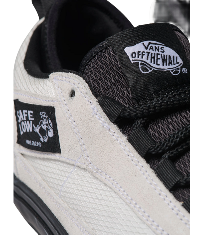 VANS MENS SKATE SAFE LOW SHOES (BWI) ATIBA BONE BLACK/WHITE