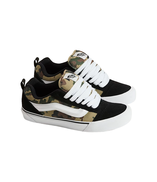 VANS MENS KNU SKOOL SHOES (YJ7) CAMO BLACK/GREEN
