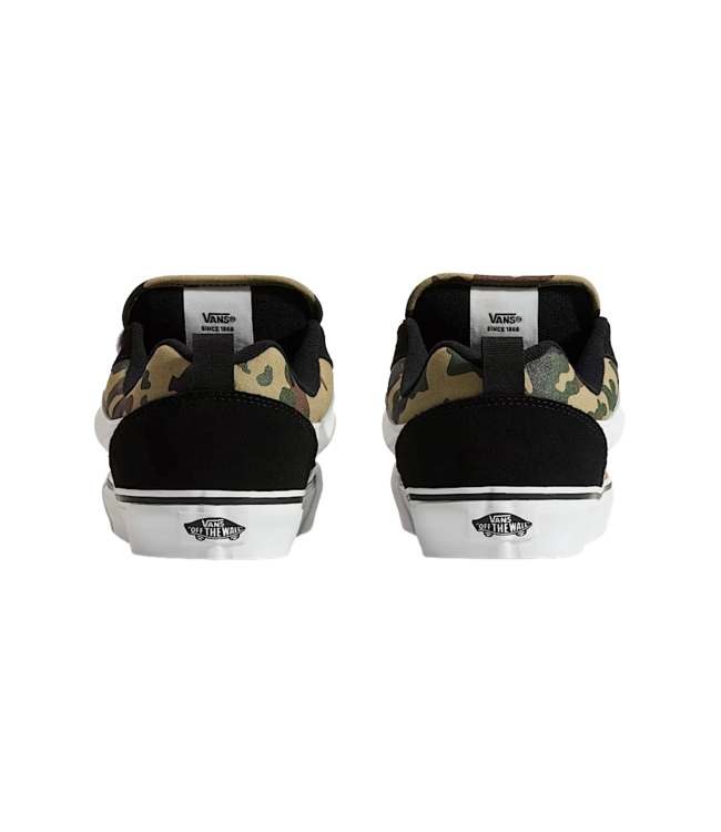 VANS MENS KNU SKOOL SHOES (YJ7) CAMO BLACK/GREEN
