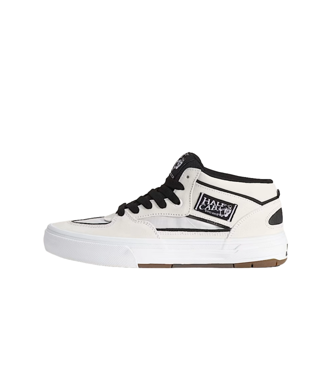VANS MENS SKATE HALF CAB WAFFLECUP SHOES (YB2) WHITE/BLACK