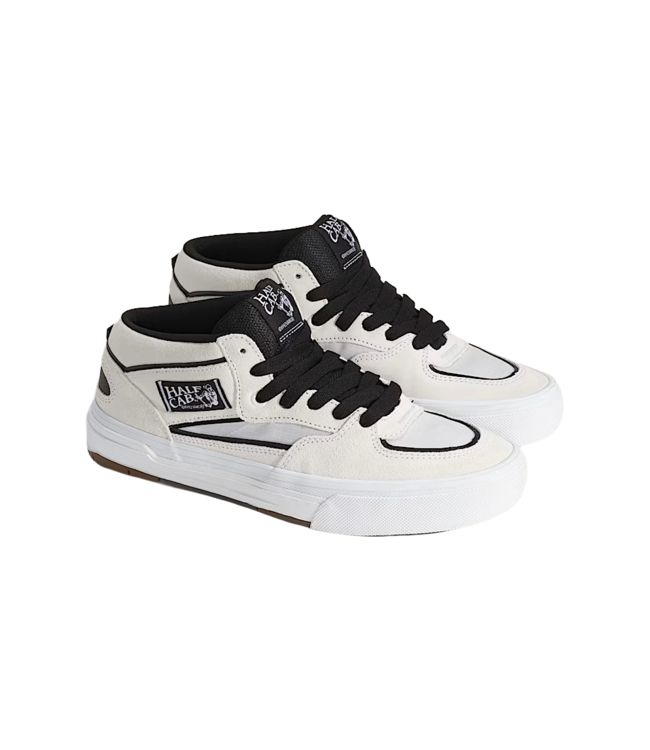VANS MENS SKATE HALF CAB WAFFLECUP SHOES (YB2) WHITE/BLACK