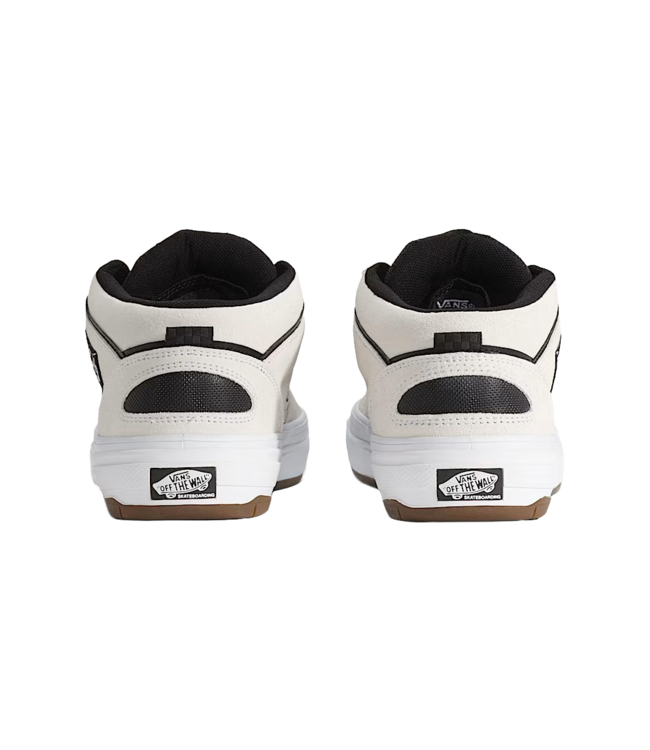 VANS MENS SKATE HALF CAB WAFFLECUP SHOES (YB2) WHITE/BLACK