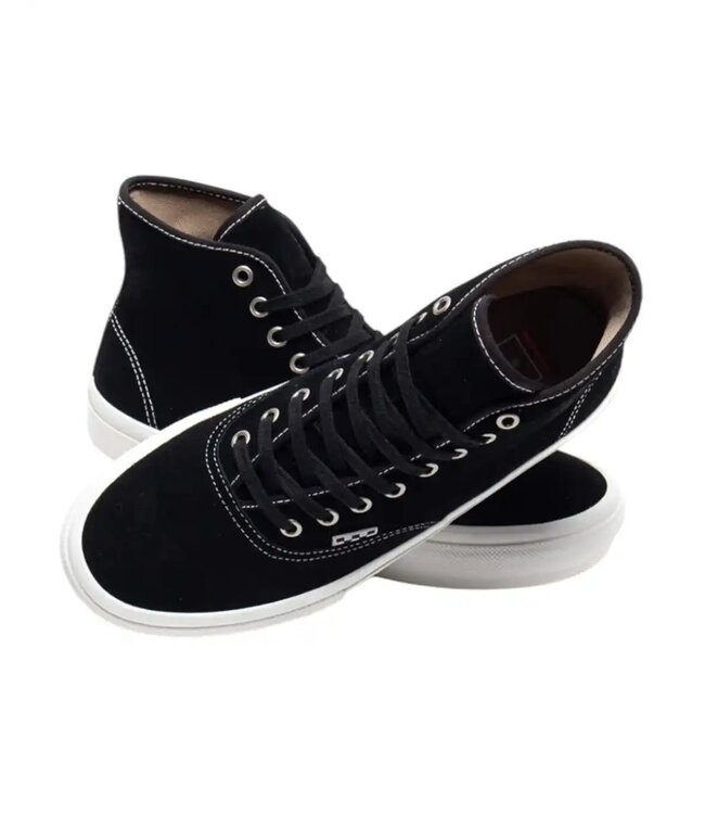 VANS MENS SKATE AUTHENTIC HIGH SHOES (S47) BLACK SUEDE