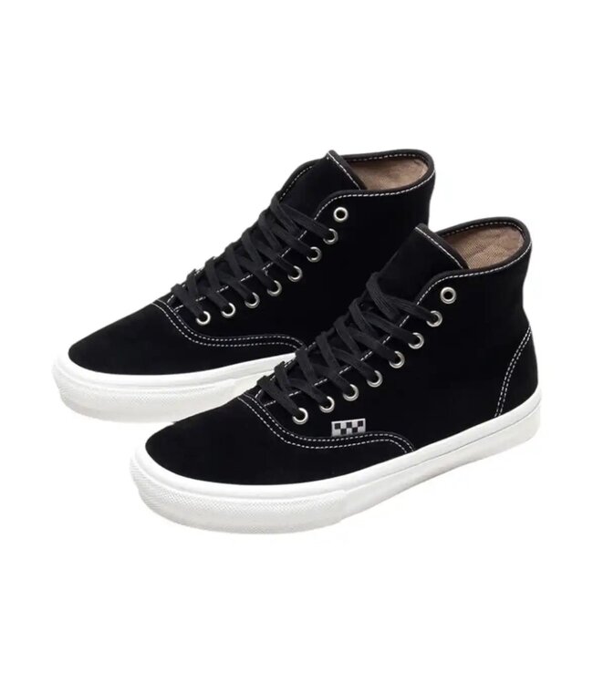 VANS MENS SKATE AUTHENTIC HIGH SHOES (S47) BLACK SUEDE