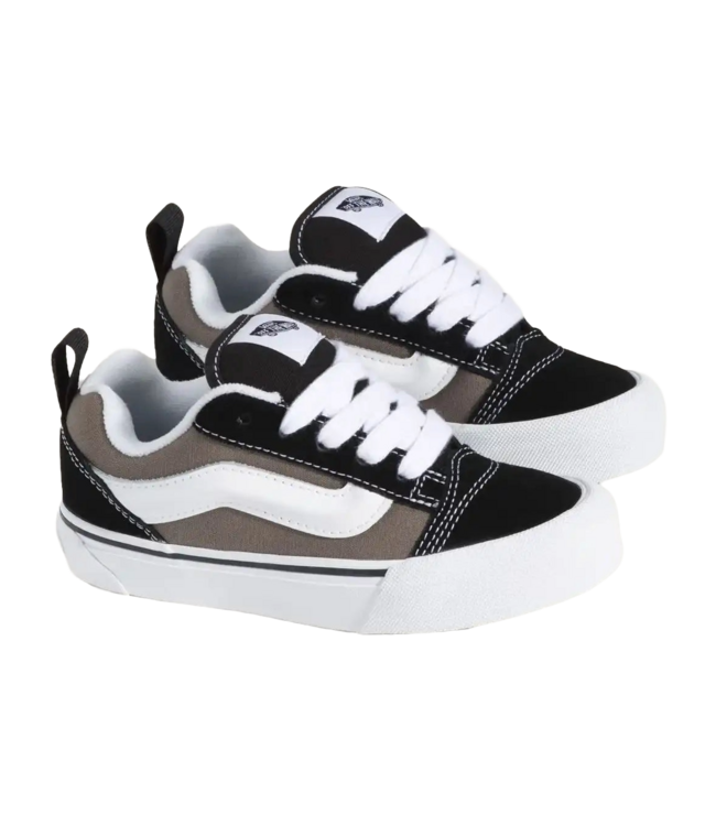 VANS YOUTH BOYS KNU SKOOL 2-TONE SHOES (4Y41) BLACK/BUNGEE