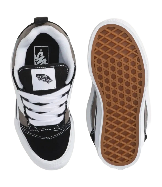 VANS YOUTH BOYS KNU SKOOL 2-TONE SHOES (4Y41) BLACK/BUNGEE