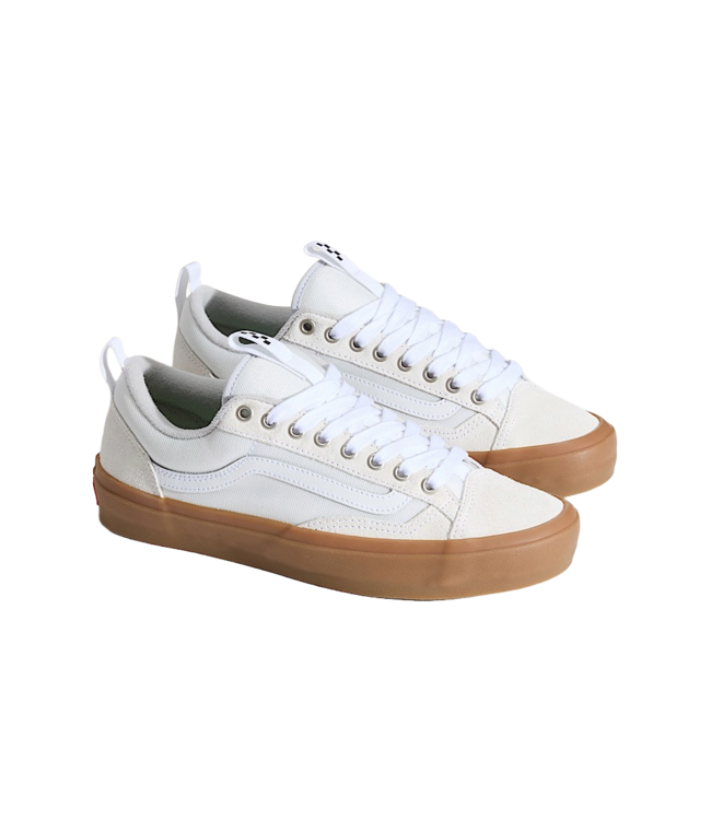 VANS MENS SKATE OLD SKOOL 36 SHOES (9DH) WHITE/GUM