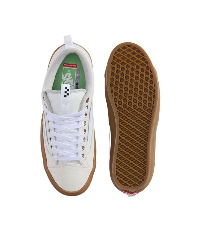VANS MENS SKATE OLD SKOOL 36 SHOES (9DH) WHITE/GUM
