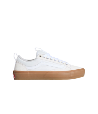 VANS VANS MENS SKATE OLD SKOOL 36 SHOES (9DH) WHITE/GUM