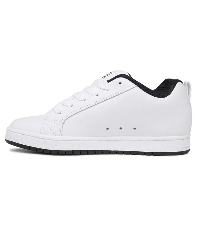 DC MENS COURT GRAFFIK SHOES (WLK) WHITE/BLACK/BLACK