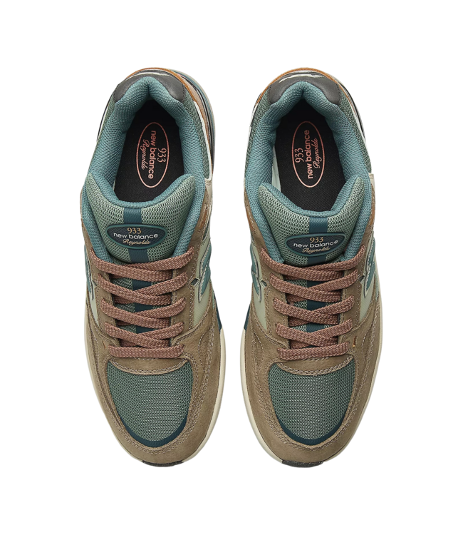NEW BALANCE MENS NUMERIC 933 REYNOLDS SHOES (ORI) BROWN GREEN