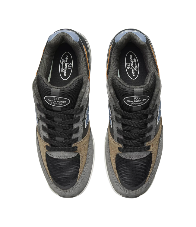 NEW BALANCE MENS NUMERIC 933 REYNOLDS WIDE SHOES (MLT) CASTLEROCK/INDIGO