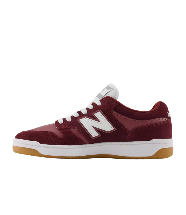 NEW BALANCE MENS NUMERIC 480 SHOES (BEE) BURG/WHITE