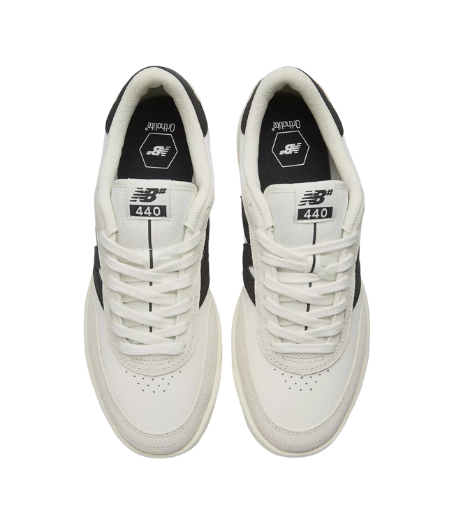 NEW BALANCE MENS NUMERIC 440 LOW WIDE SHOES (SB2) SEA SALT/BLACK