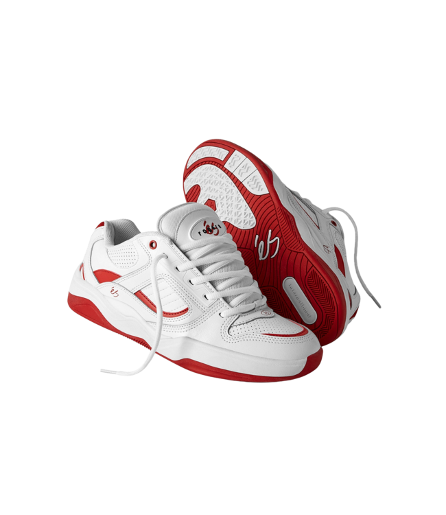 ES MENS TJ ROGERS SHOES WHITE/RED