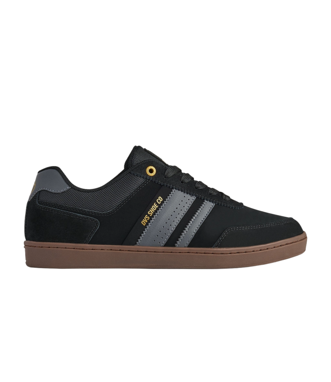 DVS MENS MILAN ST SHOE (001) BLACK/BLACK/GUM