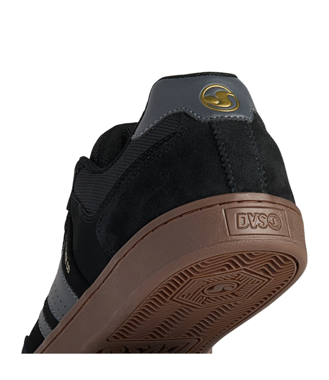 DVS MENS MILAN ST SHOE (001) BLACK/BLACK/GUM