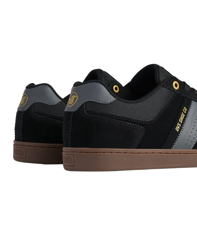 DVS MENS MILAN ST SHOE (001) BLACK/BLACK/GUM