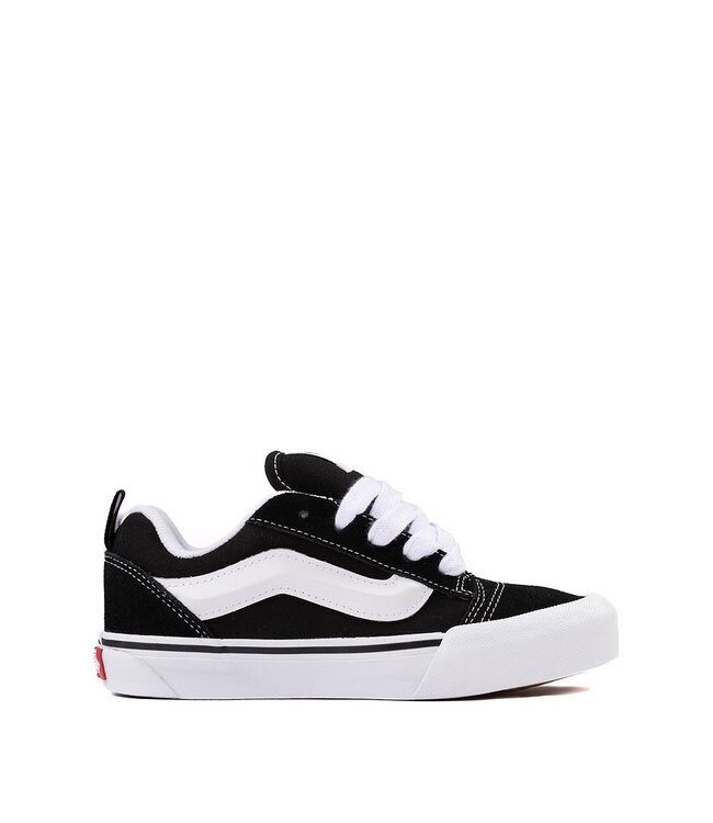 VANS YOUTH BOYS KNU SKOOL SHOES (6BT1) BLACK/TRUE WHITE