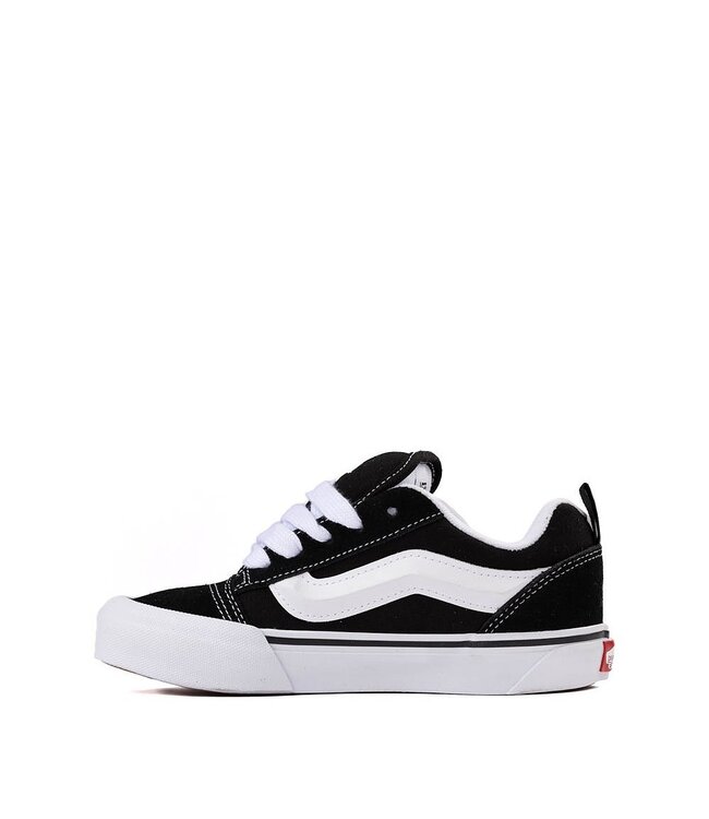 VANS YOUTH BOYS KNU SKOOL SHOES (6BT1) BLACK/TRUE WHITE
