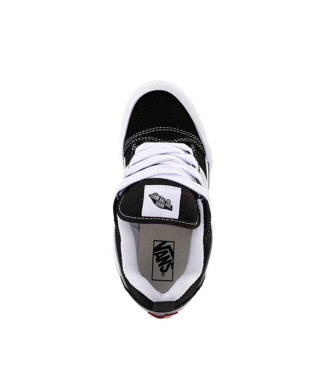 VANS YOUTH BOYS KNU SKOOL SHOES (6BT1) BLACK/TRUE WHITE