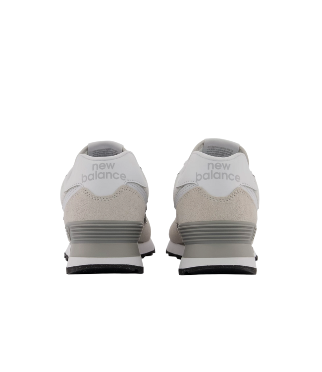 NEW BALANCE WOMENS NUMERIC 574 SHOE (EVW) GREY/WHITE