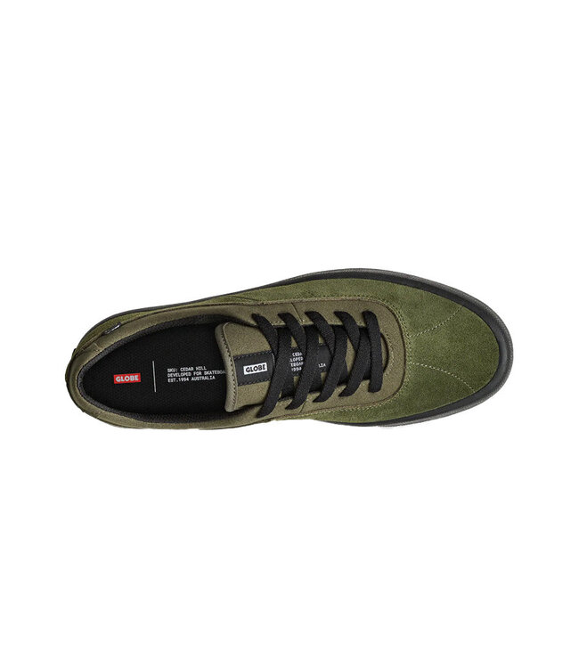 GLOBE MENS MELBEK SHOES OLIVE/BLACK