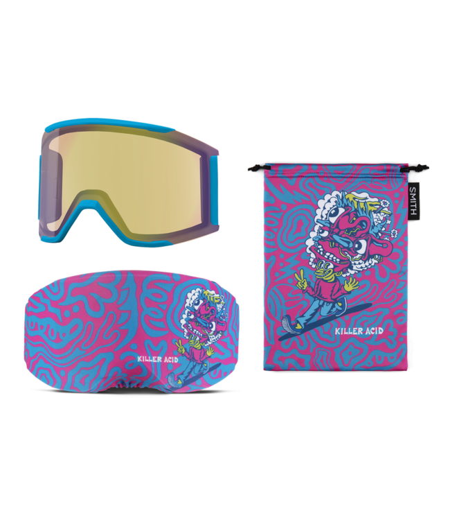 SMITH SQUAD MAG GOGGLE KILLER ACID W/ CHROMAPOP EVERDAY BLUE MIRROR + CHROMAPOP STORM YELLOW FLASH 2026