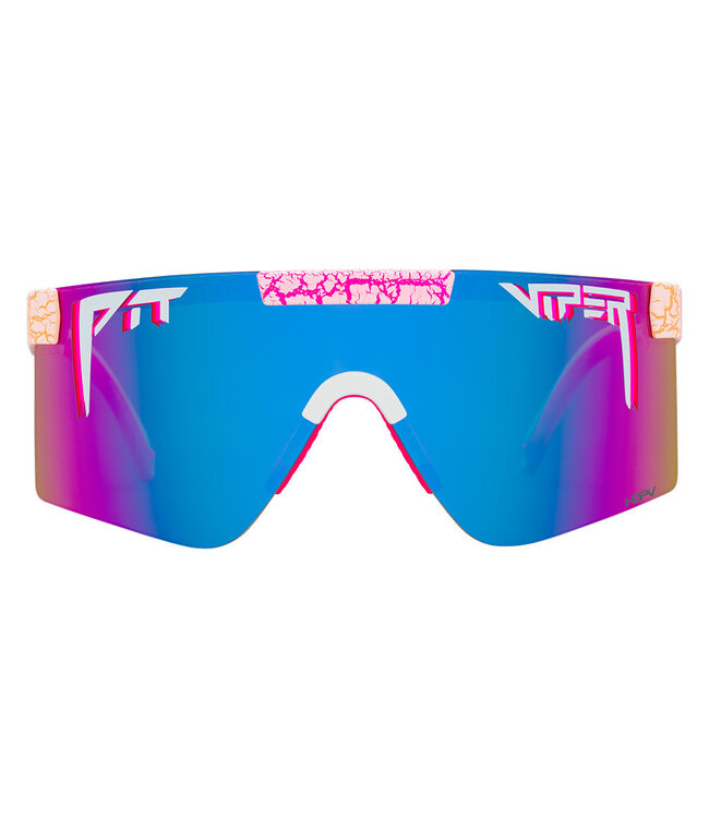 PIT VIPER THE ORIGINAL AFTERSHOCK NARROW SUNGLASSES w/HDPV POLAR BLUE PURPLE