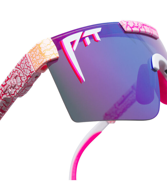 PIT VIPER THE ORIGINAL AFTERSHOCK NARROW SUNGLASSES w/HDPV POLAR BLUE PURPLE