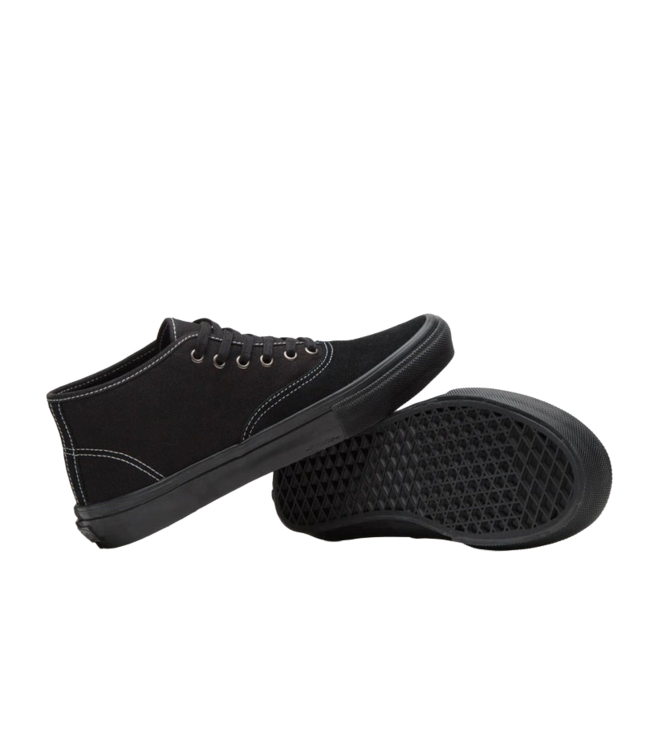 VANS MENS SKATE AUTHENTIC MID SHOES (1OJ) BLACKOUT