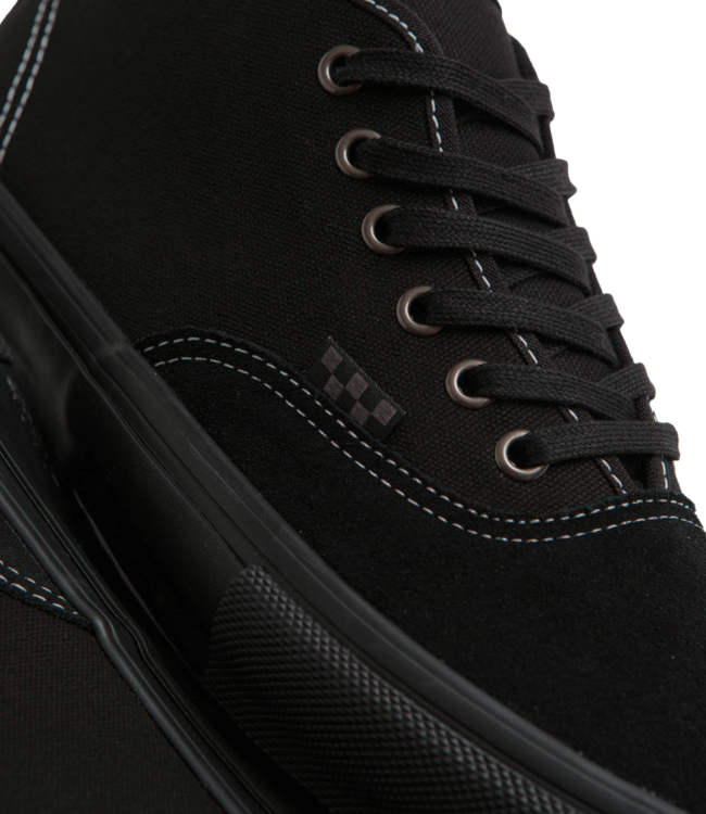 VANS MENS SKATE AUTHENTIC MID SHOES (1OJ) BLACKOUT