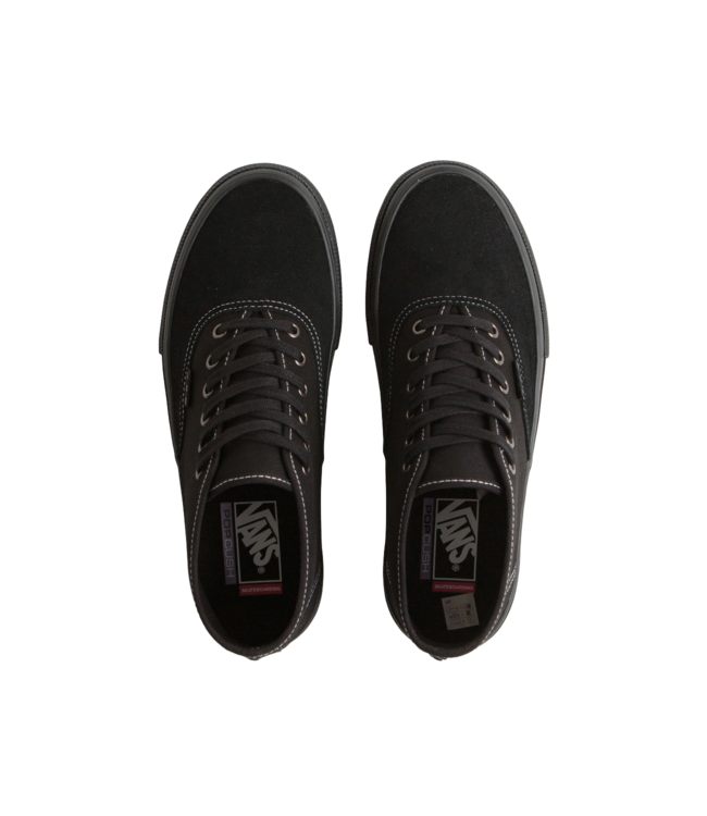 VANS MENS SKATE AUTHENTIC MID SHOES (1OJ) BLACKOUT