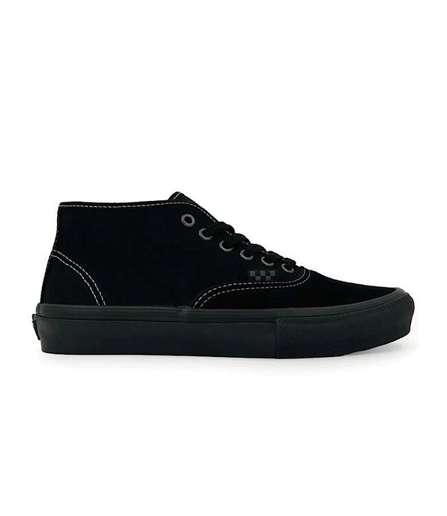 VANS MENS SKATE AUTHENTIC MID SHOES (1OJ) BLACKOUT