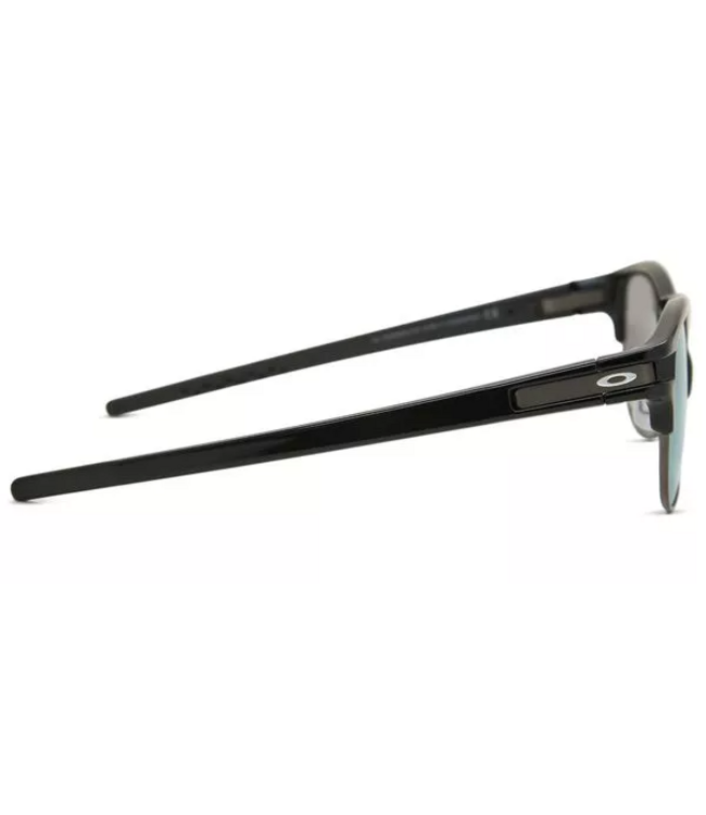 OAKLEY LATCH KEY MATTE BLACK SUNGLASSES w/ VIOLET IRIDIUM LENS