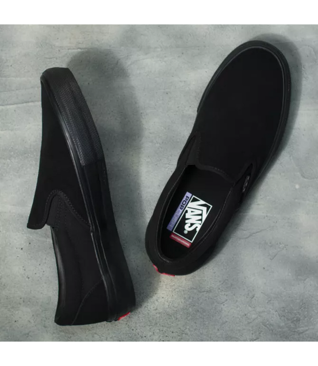 VANS MENS SKATE SLIP-ON SHOE - BLACK/BLACK