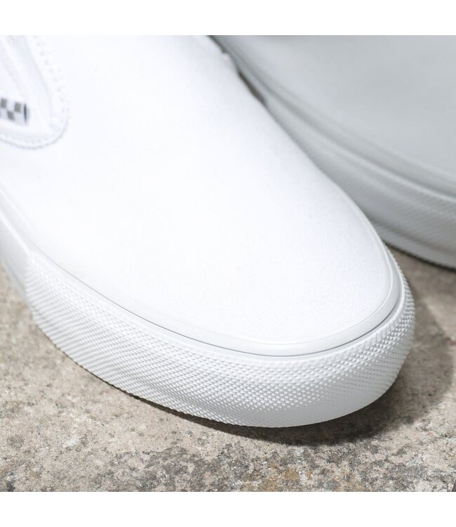 VANS MENS SKATE SLIP-ON SHOE - TRUE WHITE