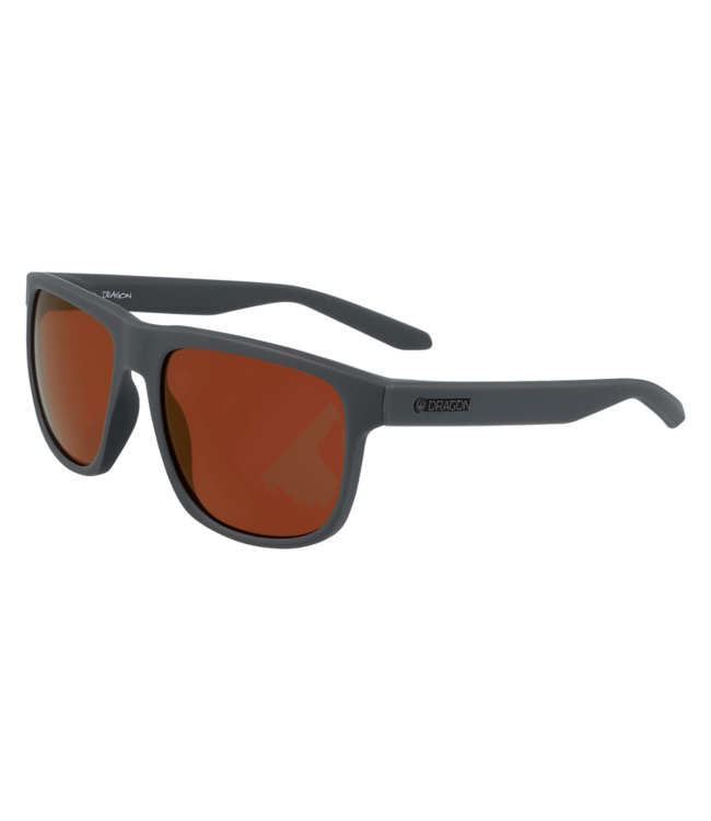 DRAGON SESH MATTE GREY SUNGLASSES w/ LL CPR RS ION LENS