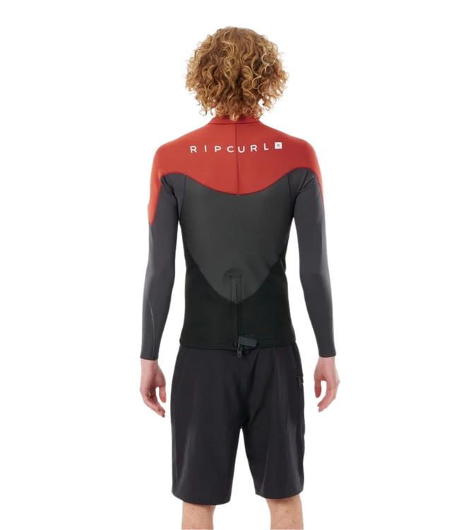 ONEKP 2021 RIP CURL MENS OMEGA 1.5MM L/S WETSUIT JACKET MAROONRIP CURL MENS OMEGA 1.5MM LS WETSUIT JACKET MAROON 2021