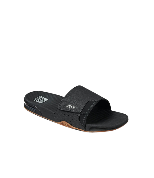 REEF MENS FANNING FLIP-FLOP SANDAL BLACK/SILVER