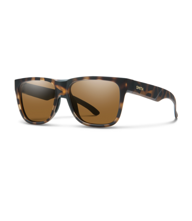 SMITH LOWDOWN 2 SUNGLASSES MATTE TORTOISE W/CHROMAPOP POLARIZED BROWN LENS