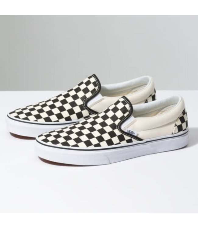 VANS CLASSIC SLIP-ON CHECKBOARD BLACK WHITE