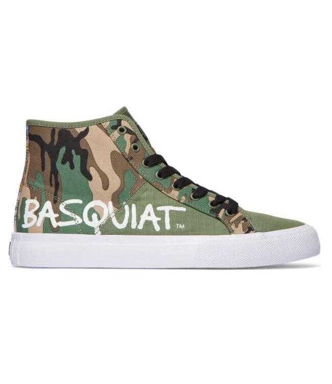 DC BASQ MANUAL HI SHOES BLACK/MILITARY CAMO
