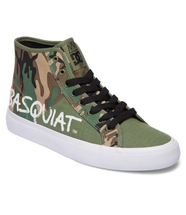 DC BASQ MANUAL HI SHOES BLACK/MILITARY CAMO