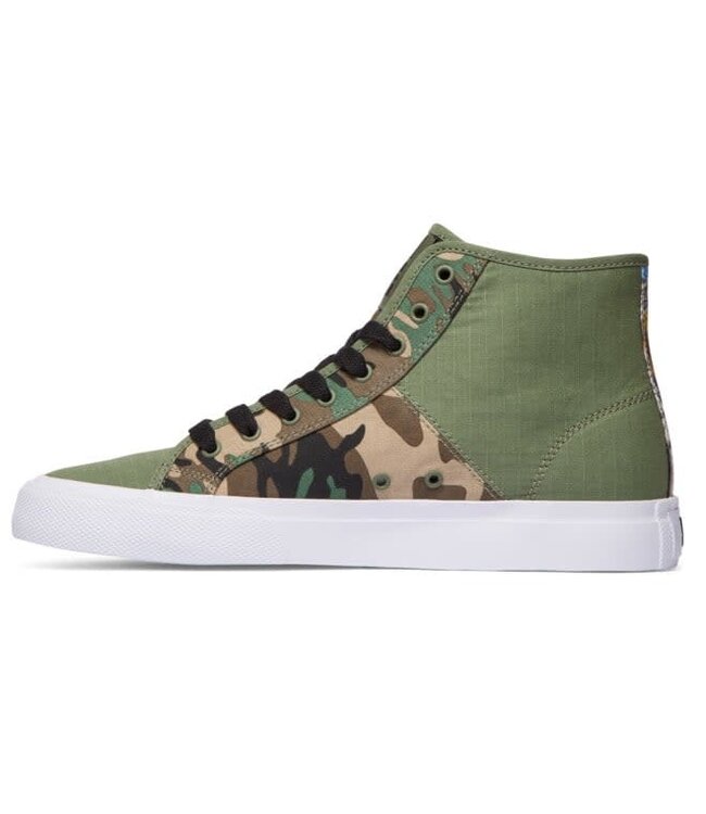 DC BASQ MANUAL HI SHOES BLACK/MILITARY CAMO