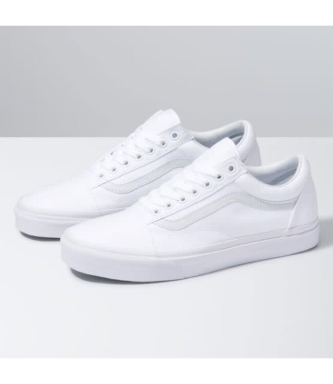 VANS OLD SKOOL SHOES TRUE WHITE