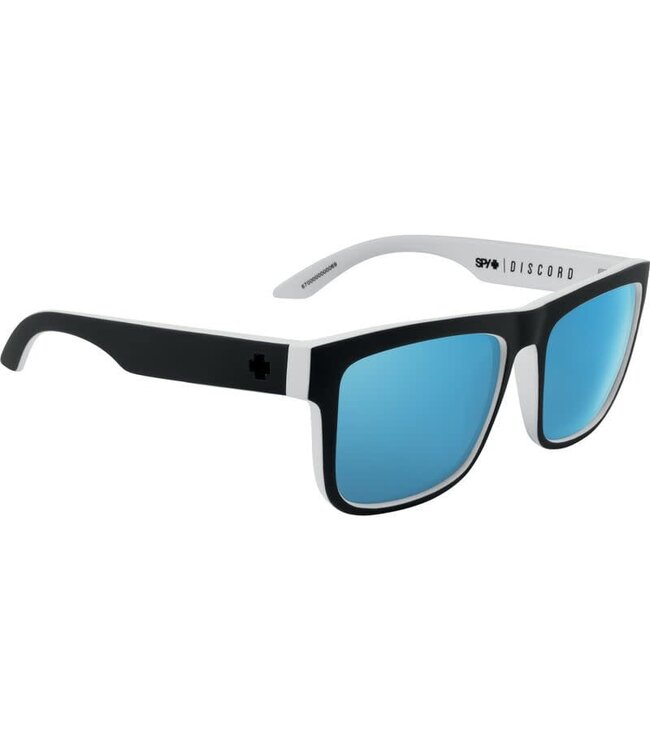 SPY DISCORD WHITEWALL SUNGLASSES w/ HAPPY GREY GREEN POLAR LIGHT BLUE SPECTRA MIRROR