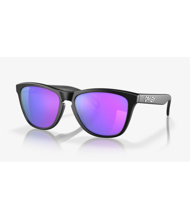 OAKLEY FROGSKINS MATTE BLACK SUNGLASSES w/ PRIZM VIOLET LENS