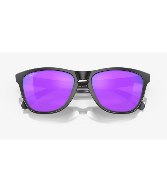 OAKLEY FROGSKINS MATTE BLACK SUNGLASSES w/ PRIZM VIOLET LENS